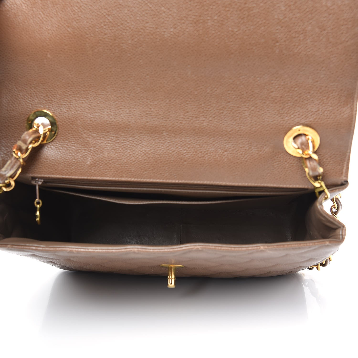 Chanel Caviar Jumbo Single Flap Brown 5 of 14