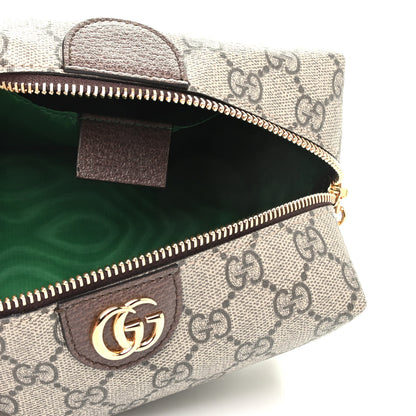 Gucci Soft GG Supreme Monogram Calfskin Medium Ophidia Cosmetic Case Beige Ebony New Acero 5 of 9
