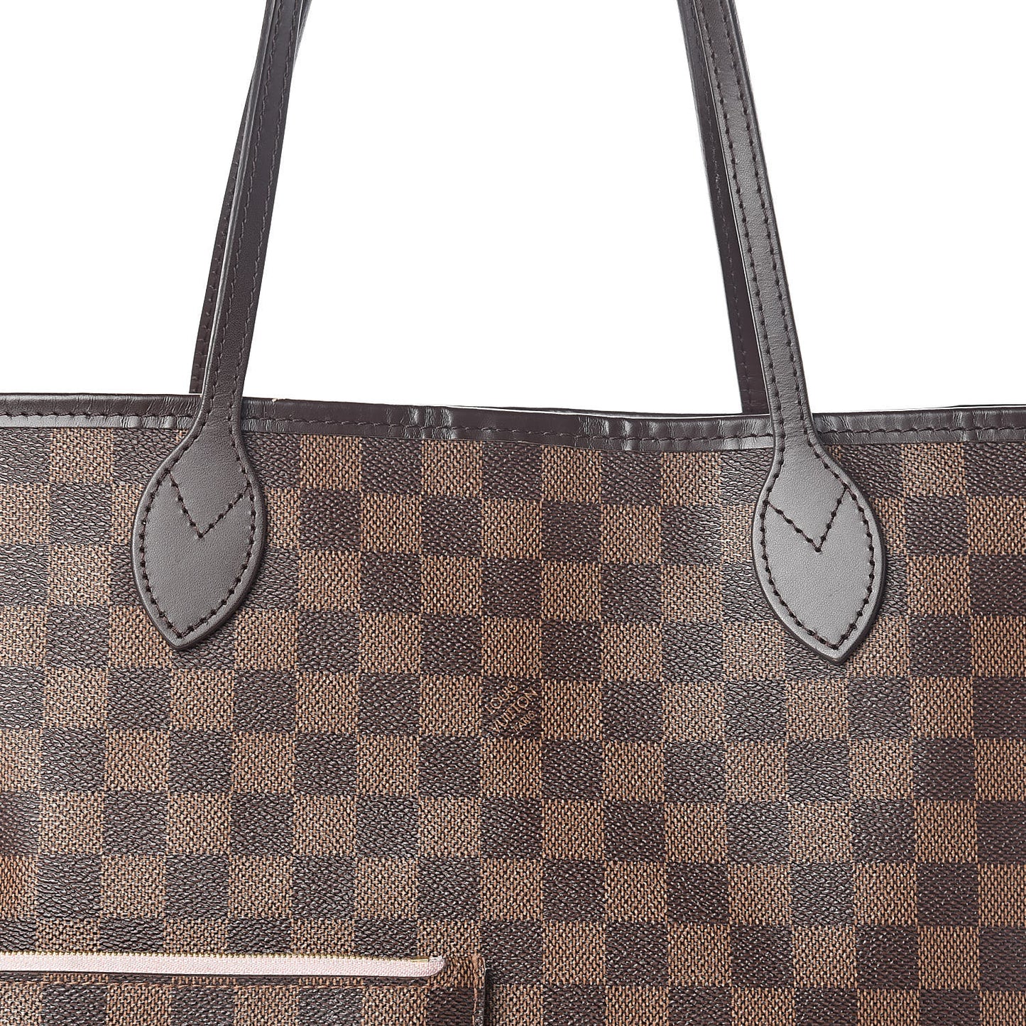 Damier Ebene Neo Neverfull MM Rose Ballerine