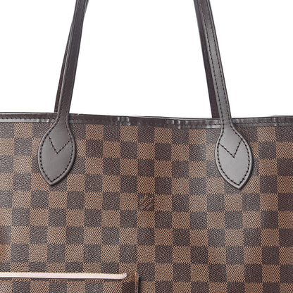 Louis Vuitton Damier Ebene Neo Neverfull MM Rose Ballerine 9 of 11