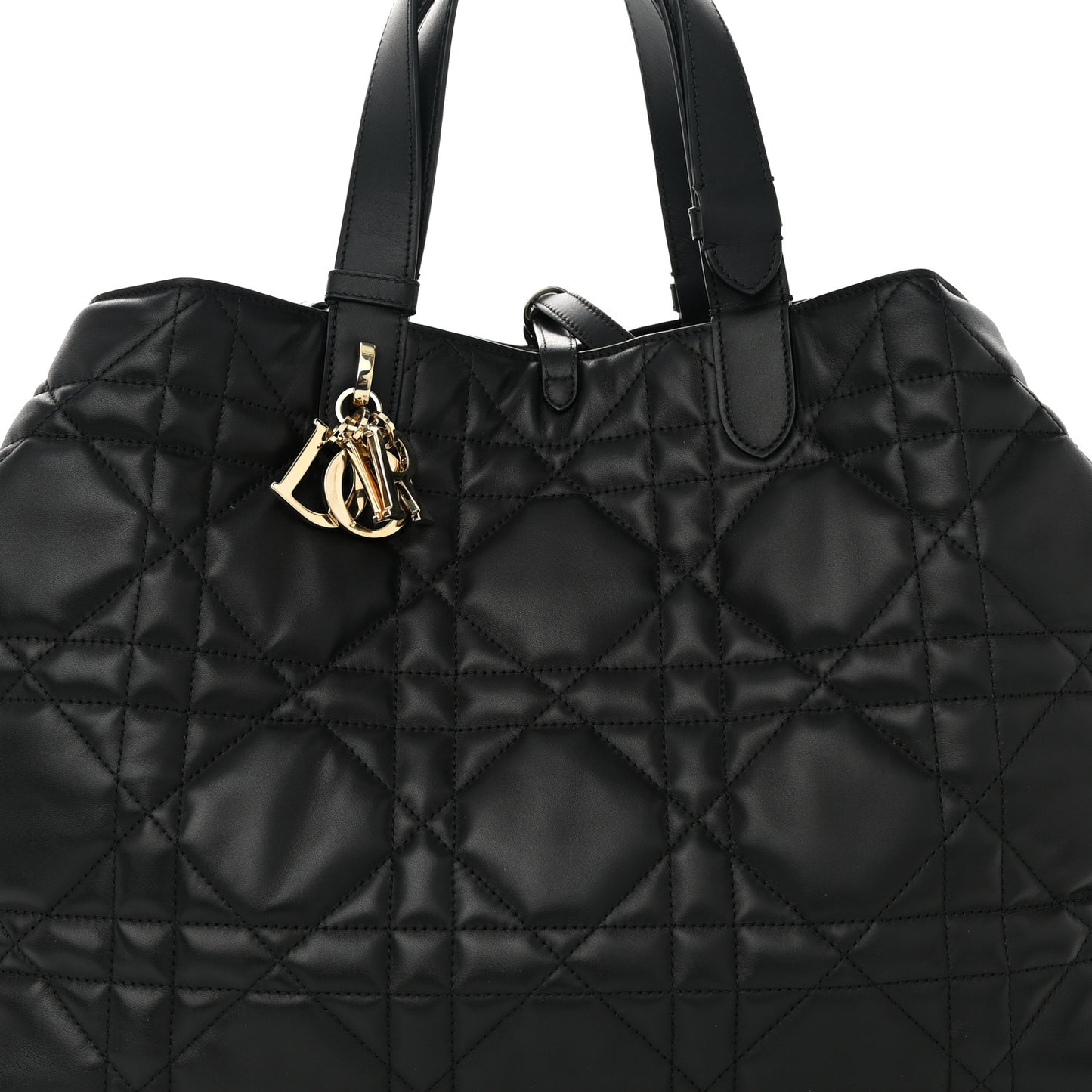 Calfskin Macrocannage Large Toujours Black