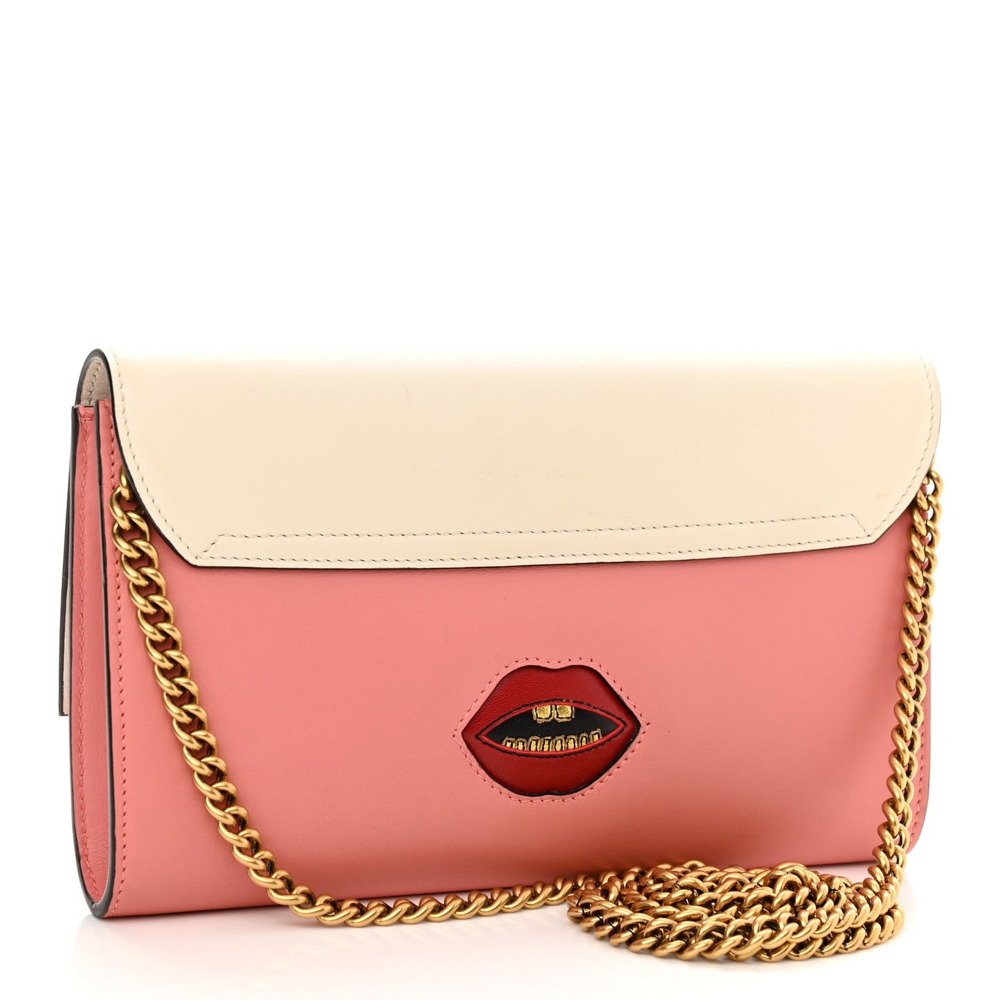Calfskin Animalier Broadway Clutch Pink