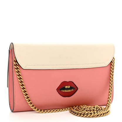 Gucci Calfskin Animalier Broadway Clutch Pink 3 of 13