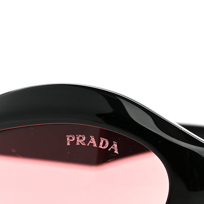 Prada Acetate Oval Sunglasses SPR A20 Black 8 of 9