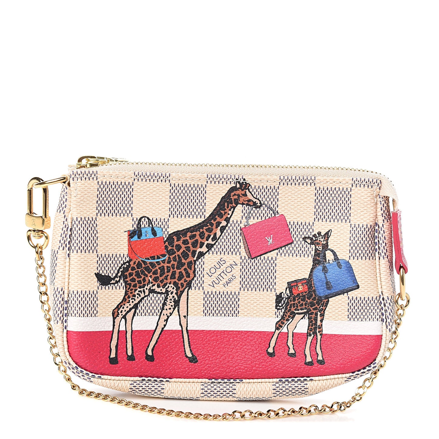 Damier Azur 2017 Christmas Animation Mini Pochette Accessories