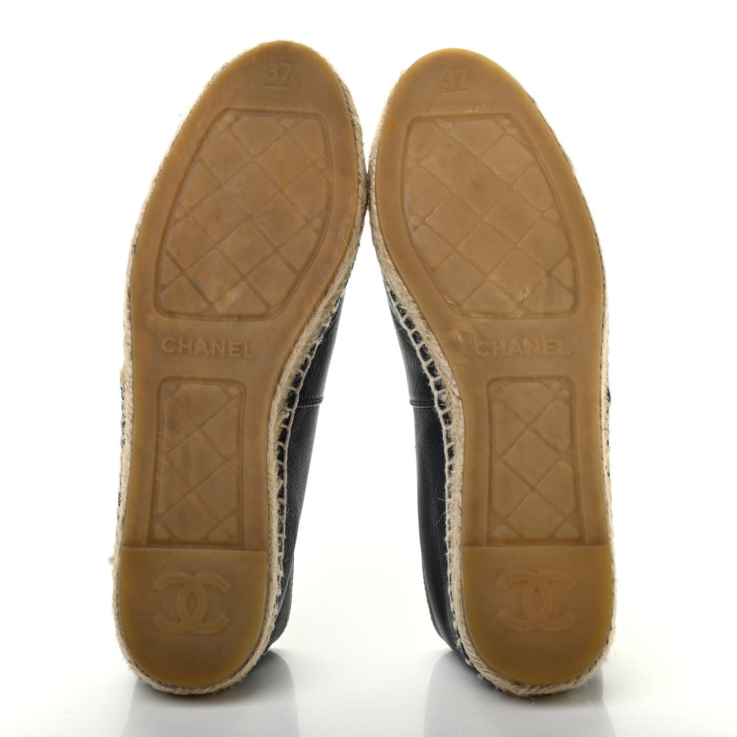 Lambskin CC Espadrilles 37 Navy Blue