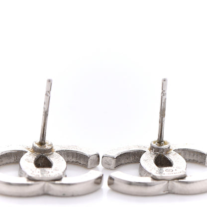 Chanel Crystal CC Earrings Silver 6 of 8
