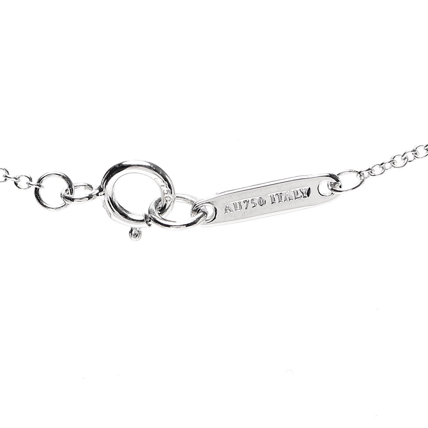 18K White Gold Diamond Mini Cross Pendant Necklace