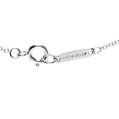 Tiffany 18K White Gold Diamond Mini Cross Pendant Necklace 5 of 5