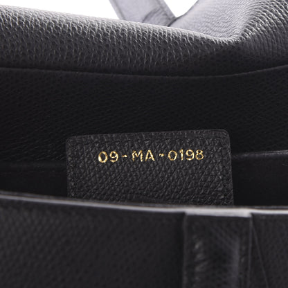 Christian Dior Grained Calfskin Saddle Bag Black 6 of 11