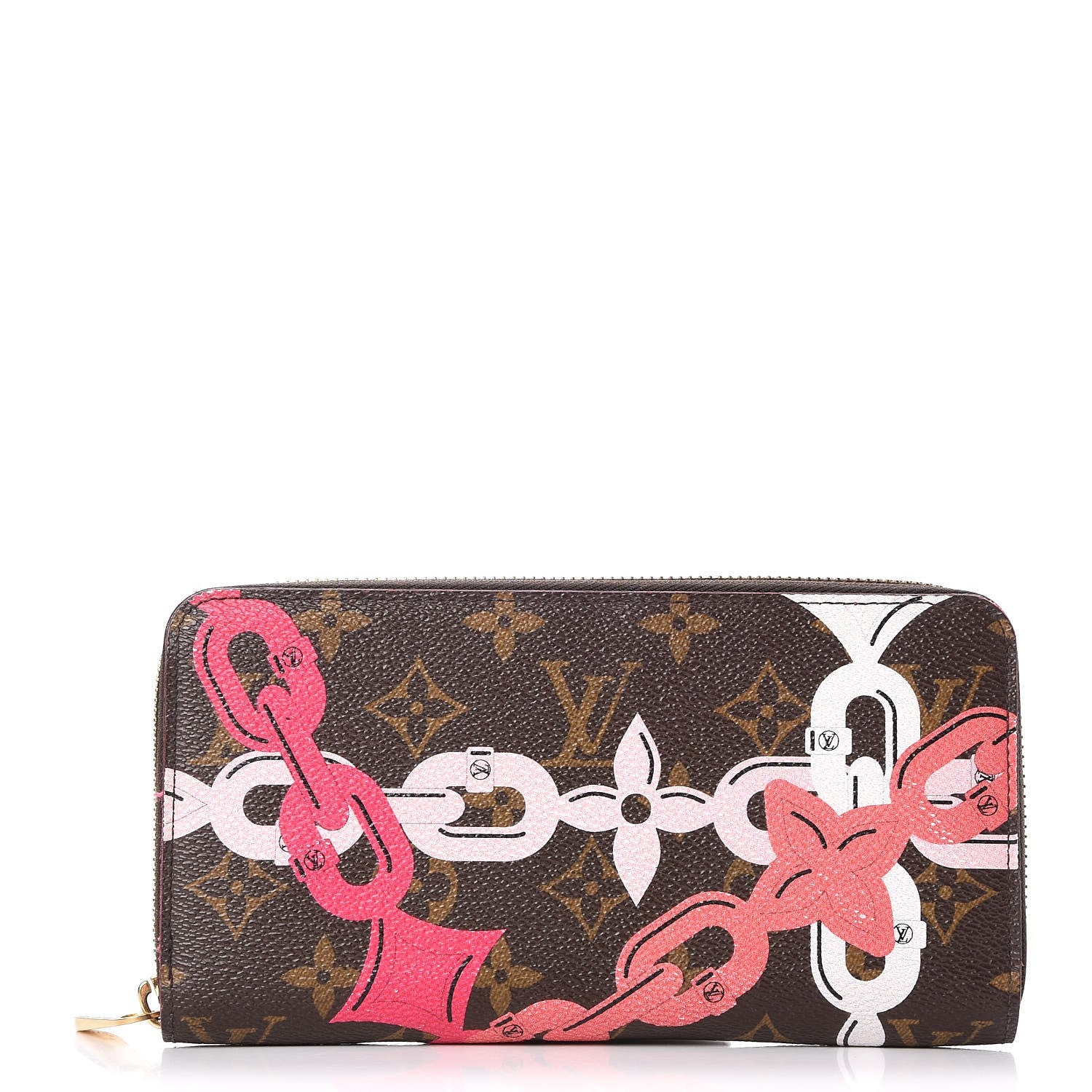 Louis Vuitton Monogram Bay Zippy Wallet Rose Ballerine Poppy 1 of 12