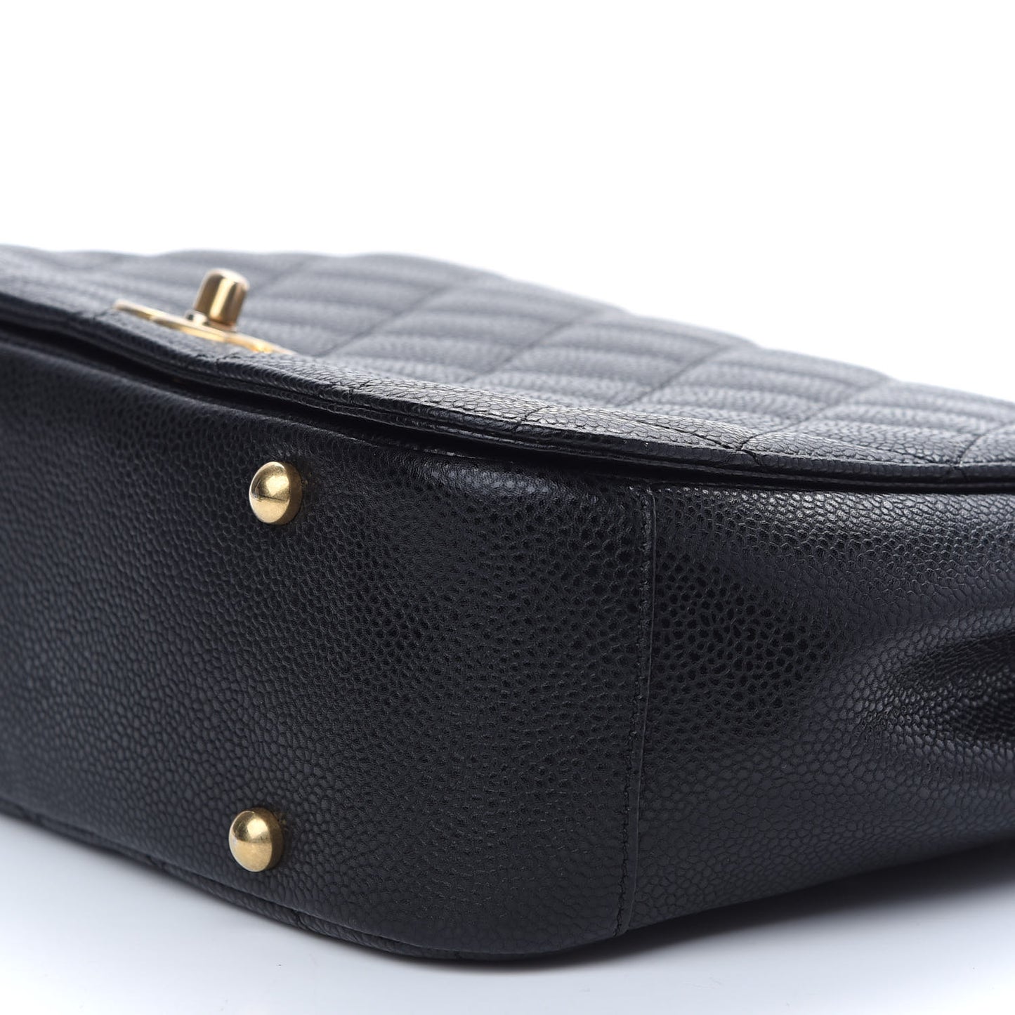 Caviar Carry Around Flap Bag Black