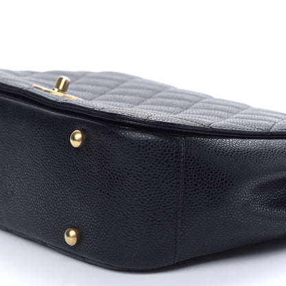Chanel Caviar Carry Around Flap Bag Black 9 of 9