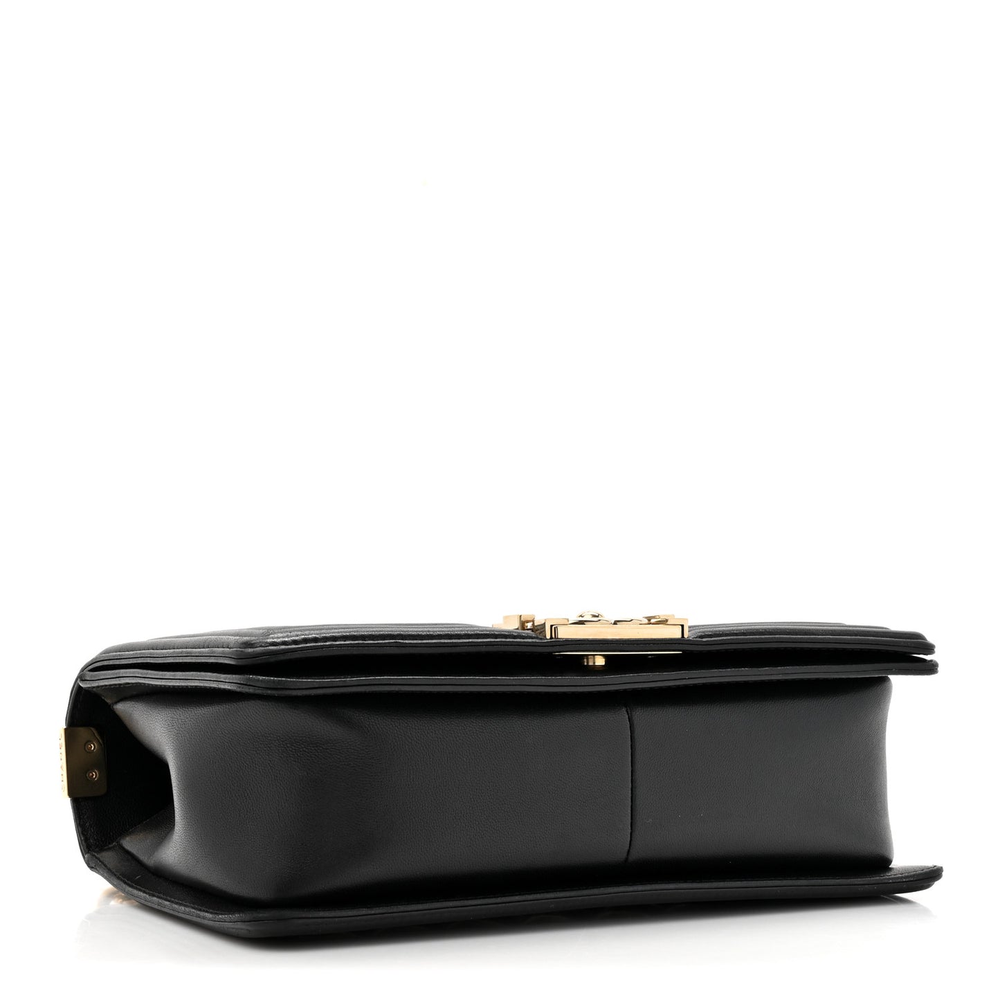 Lambskin Quilted Medium Boy Flap Black