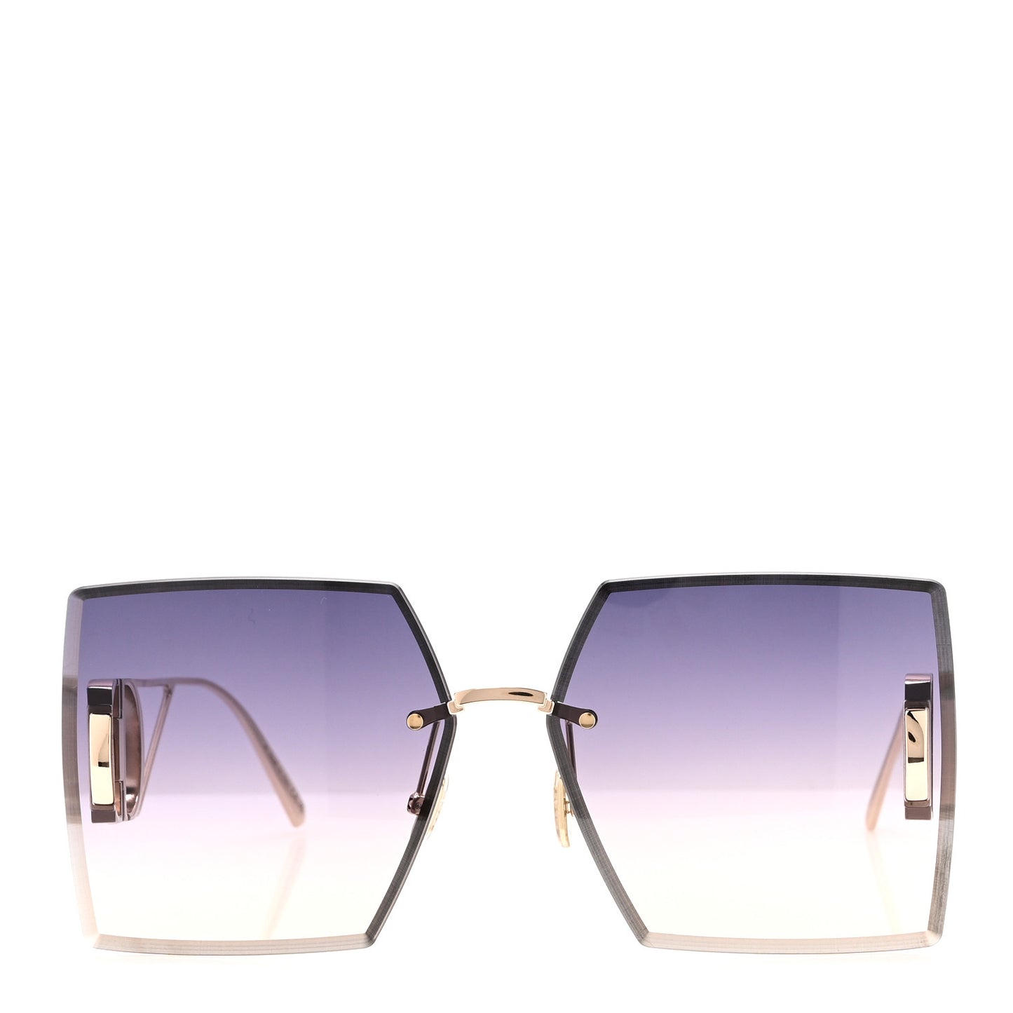 Square 30 Montaigne S7U Sunglasses Blue Pink