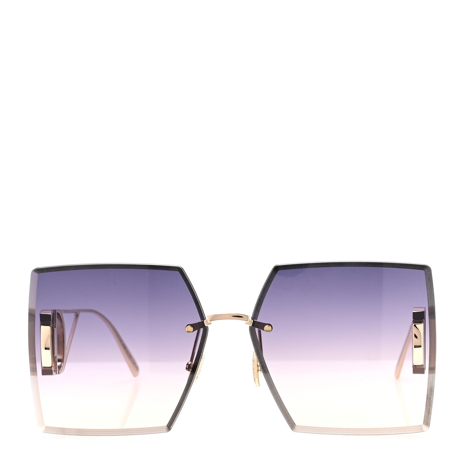 Christian Dior Square 30 Montaigne S7U Sunglasses Blue Pink 3 of 8