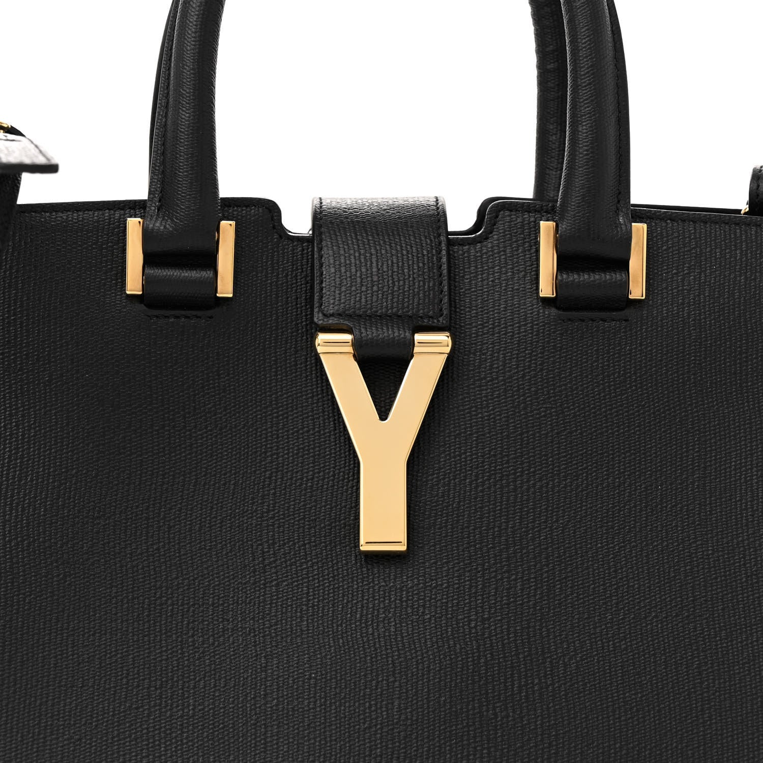 Saint Laurent Textured Calfskin Small Classic Y Cabas Black 7 of 14
