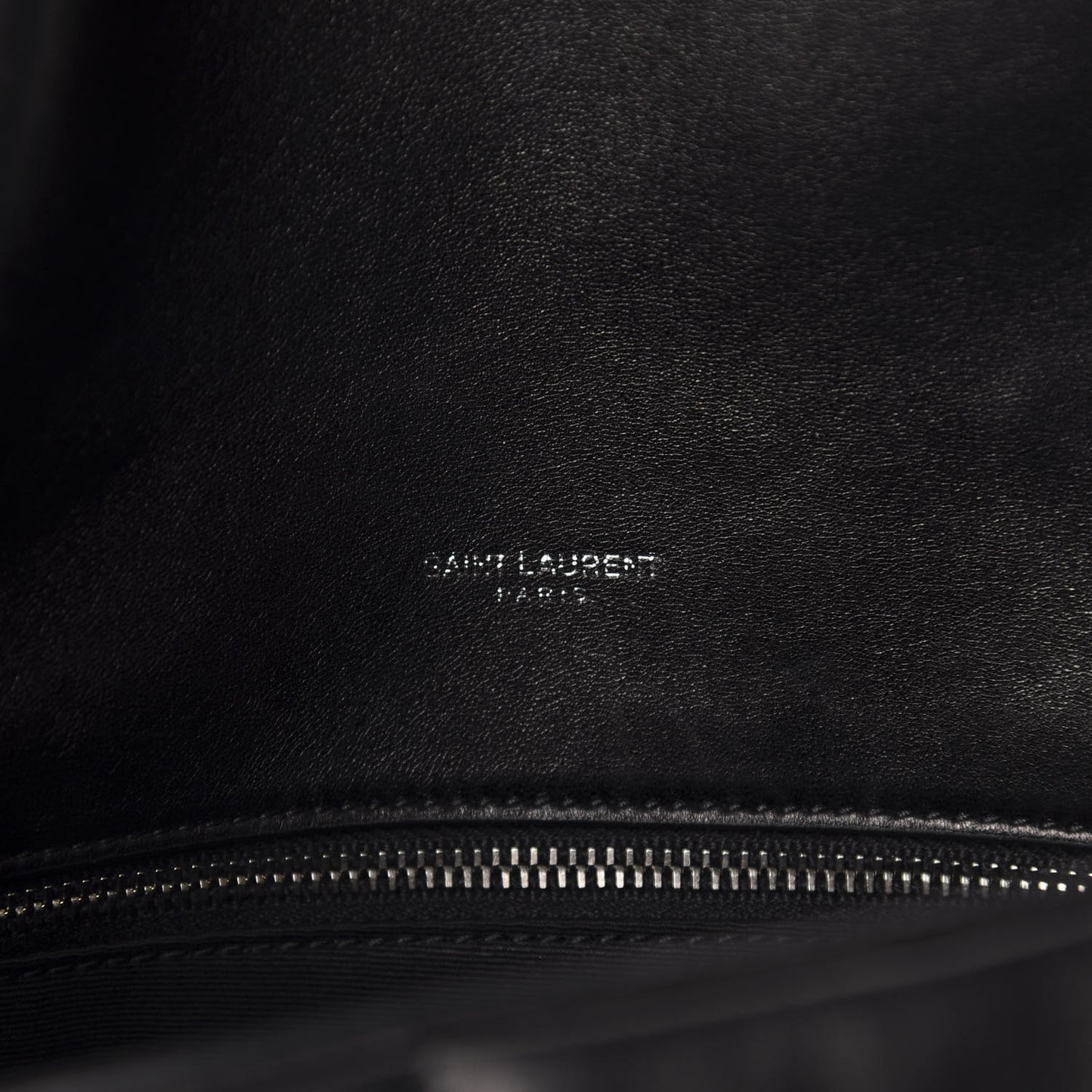 Lambskin Quilted Medium Loulou Puffer Monogram Chain Satchel Black