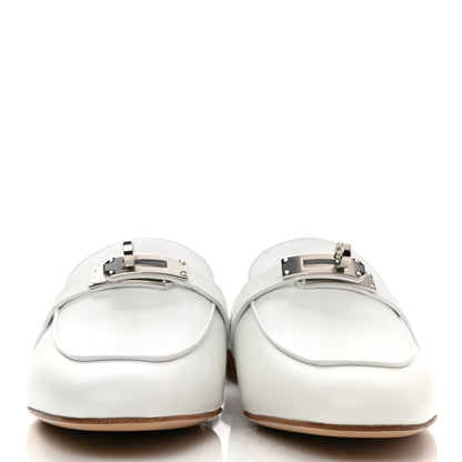 Hermes Calfskin Oz Mules 35.5 White 2 of 7