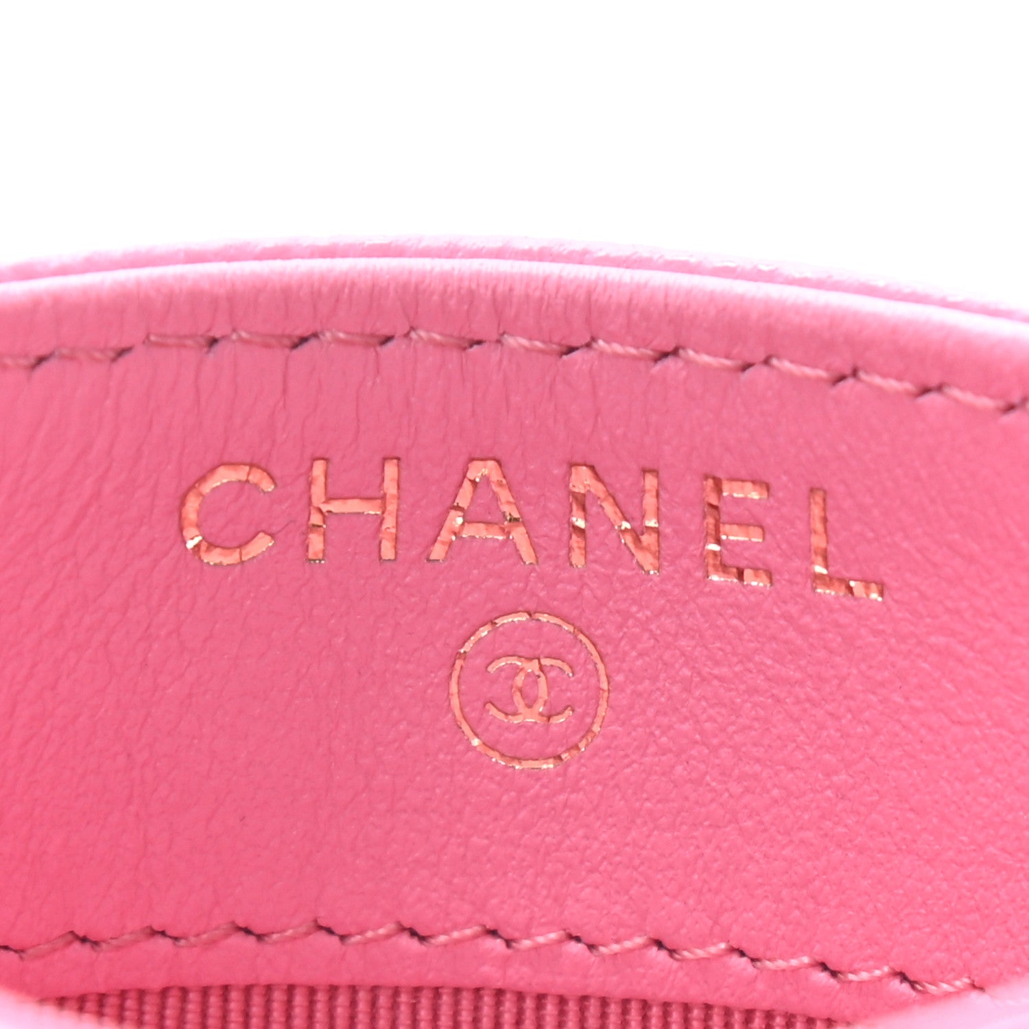 Chanel Caviar Quilted Card Holder Pink 5 of 7