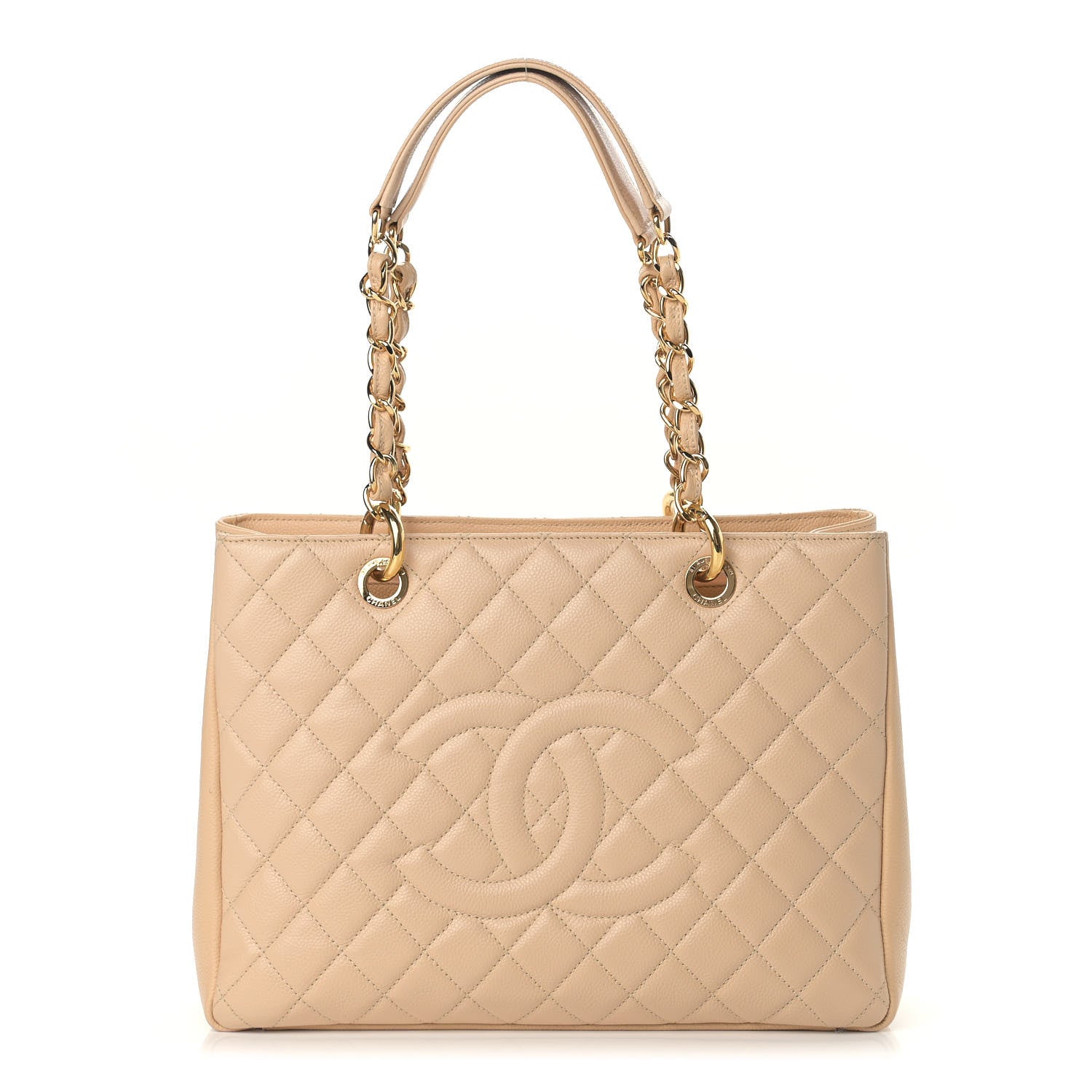 Chanel Caviar Quilted Grand Shopping Tote GST Beige Clair 1 of 13