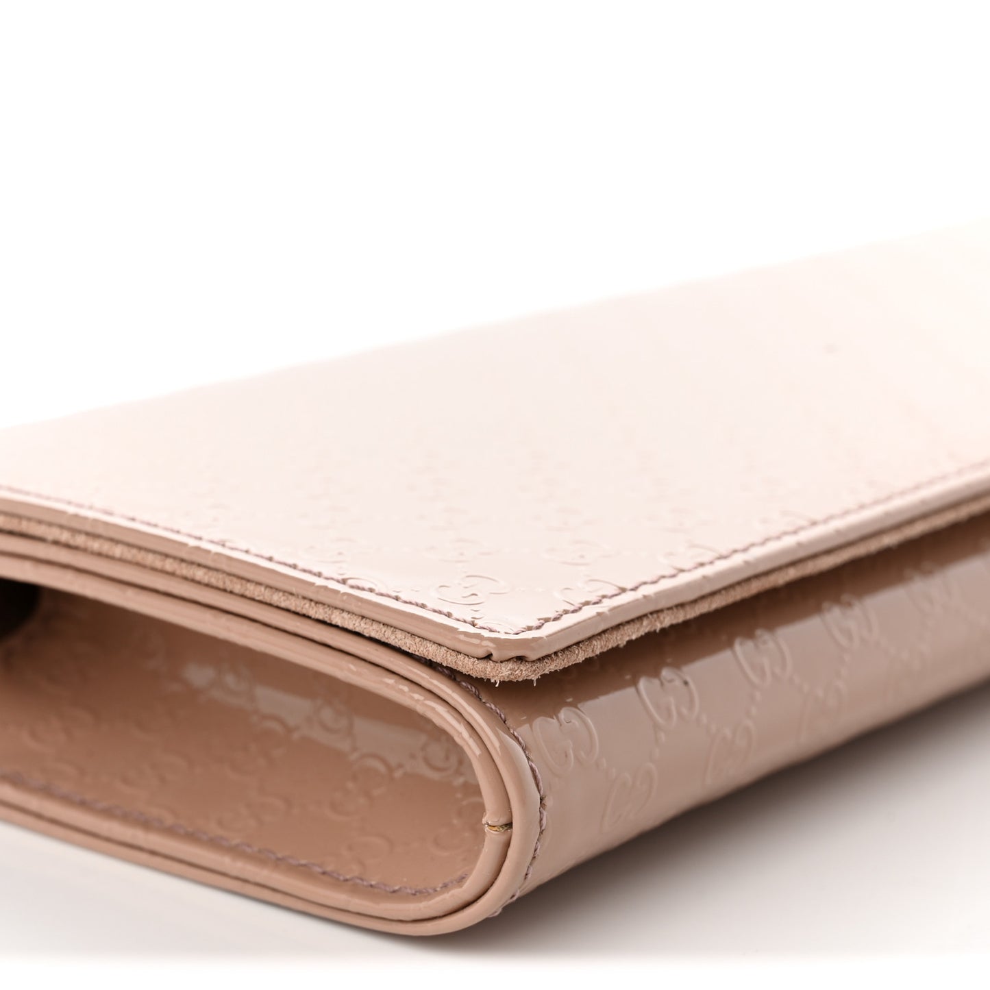Patent Microguccissima Small Broadway Clutch Dark Cipria