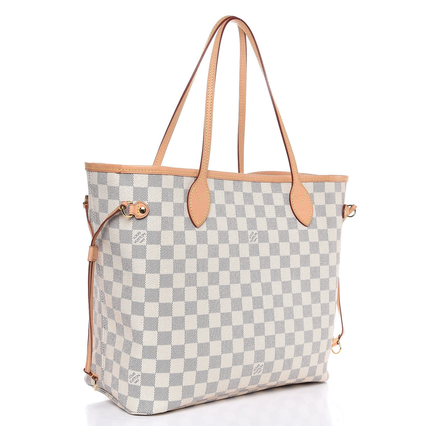 Damier Azur Neo Neverfull MM Rose Ballerine