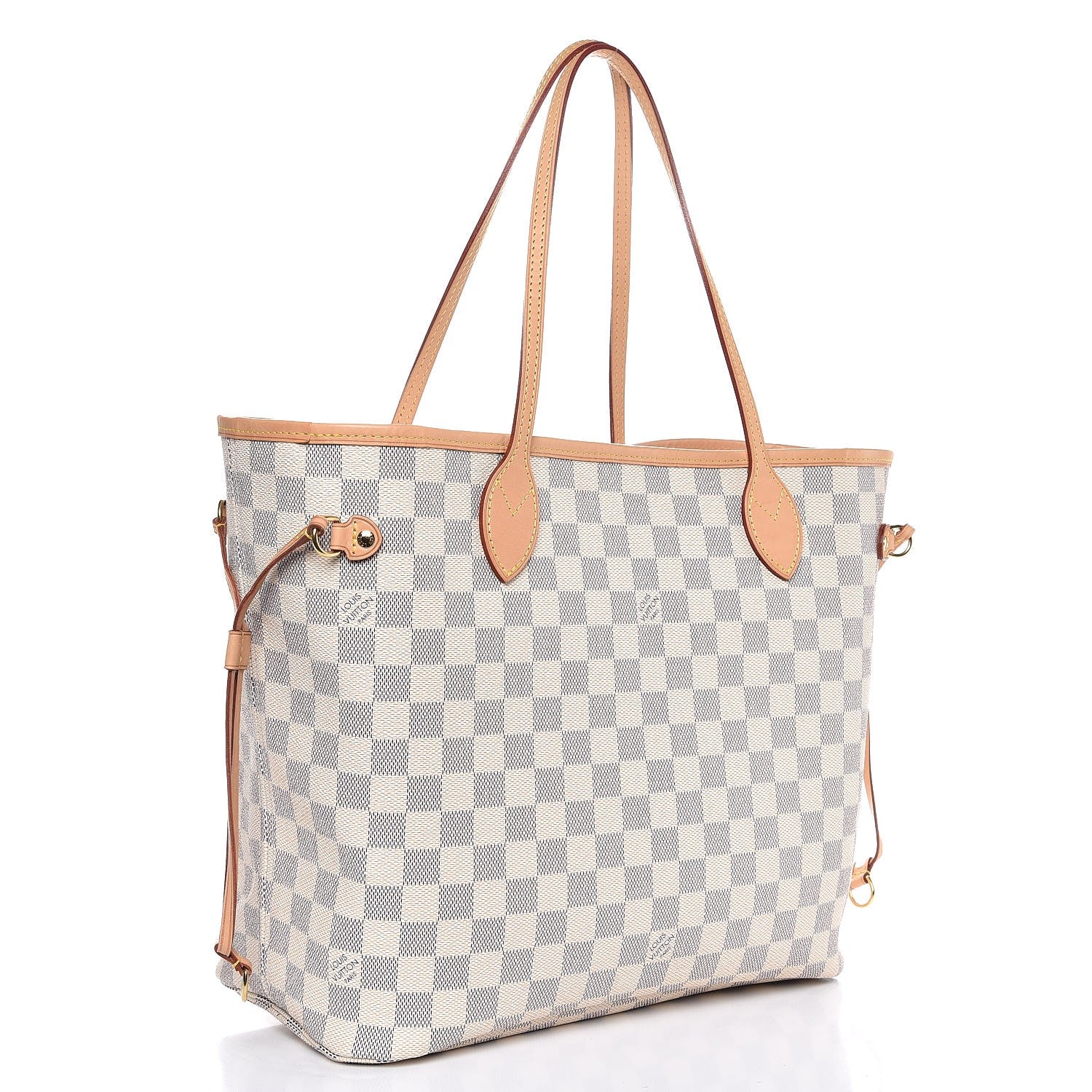 Louis Vuitton Damier Azur Neo Neverfull MM Rose Ballerine 3 of 8