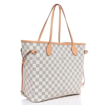 Louis Vuitton Damier Azur Neo Neverfull MM Rose Ballerine 3 of 8