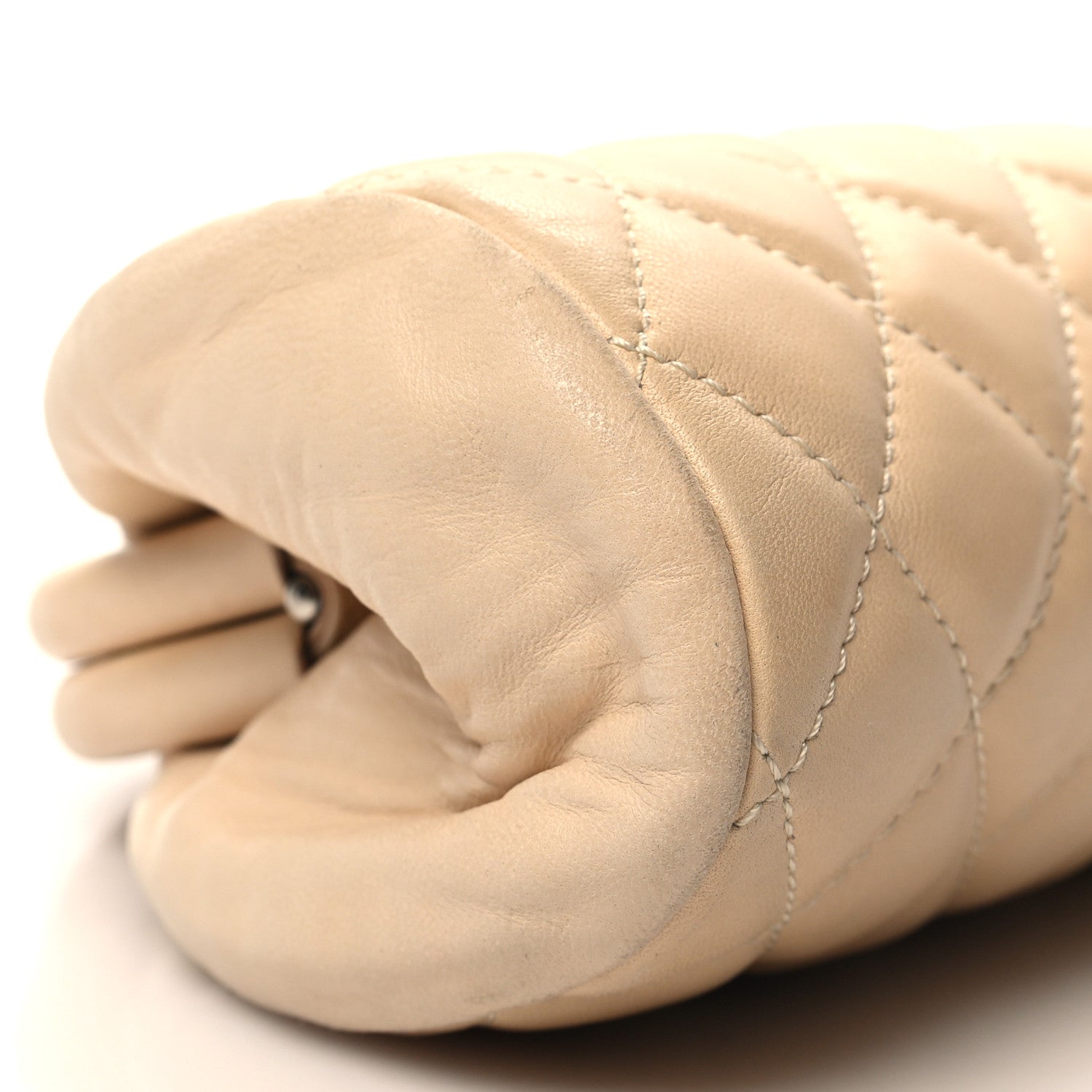 Chanel Lambskin Quilted Timeless Clutch Beige Clair 9 of 11