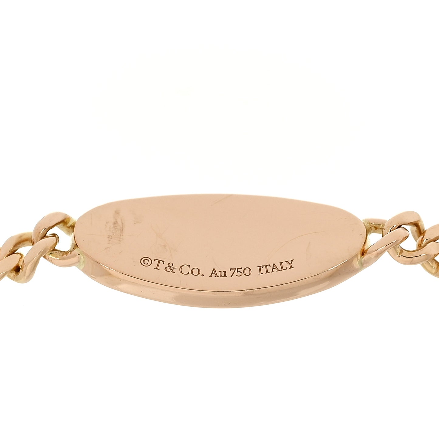18K Rose Gold Diamond Return To Tiffany Oval ID Bracelet