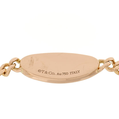 Tiffany 18K Rose Gold Diamond Return To Tiffany Oval ID Bracelet 4 of 5