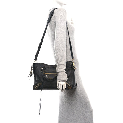Balenciaga Chevre Gold Metallic Edge Hardware City Black 2 of 11