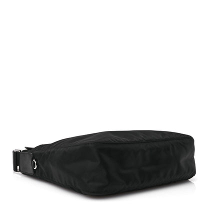 Prada Re-Nylon Vela Saffiano Pocket Double Zip Messenger Bag Black 4 of 10
