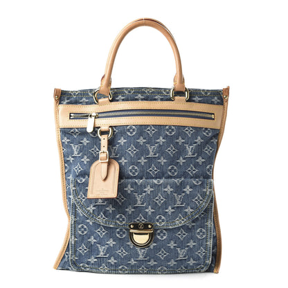 Louis Vuitton Monogram Denim Sac Plat Blue 1 of 10