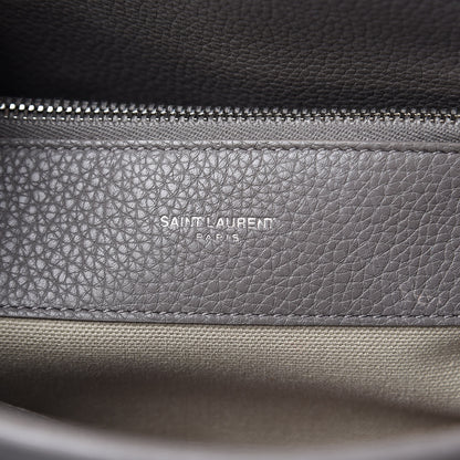 Saint Laurent Grained Calfskin Small Supple Sac De Jour Mouse Grey 7 of 13