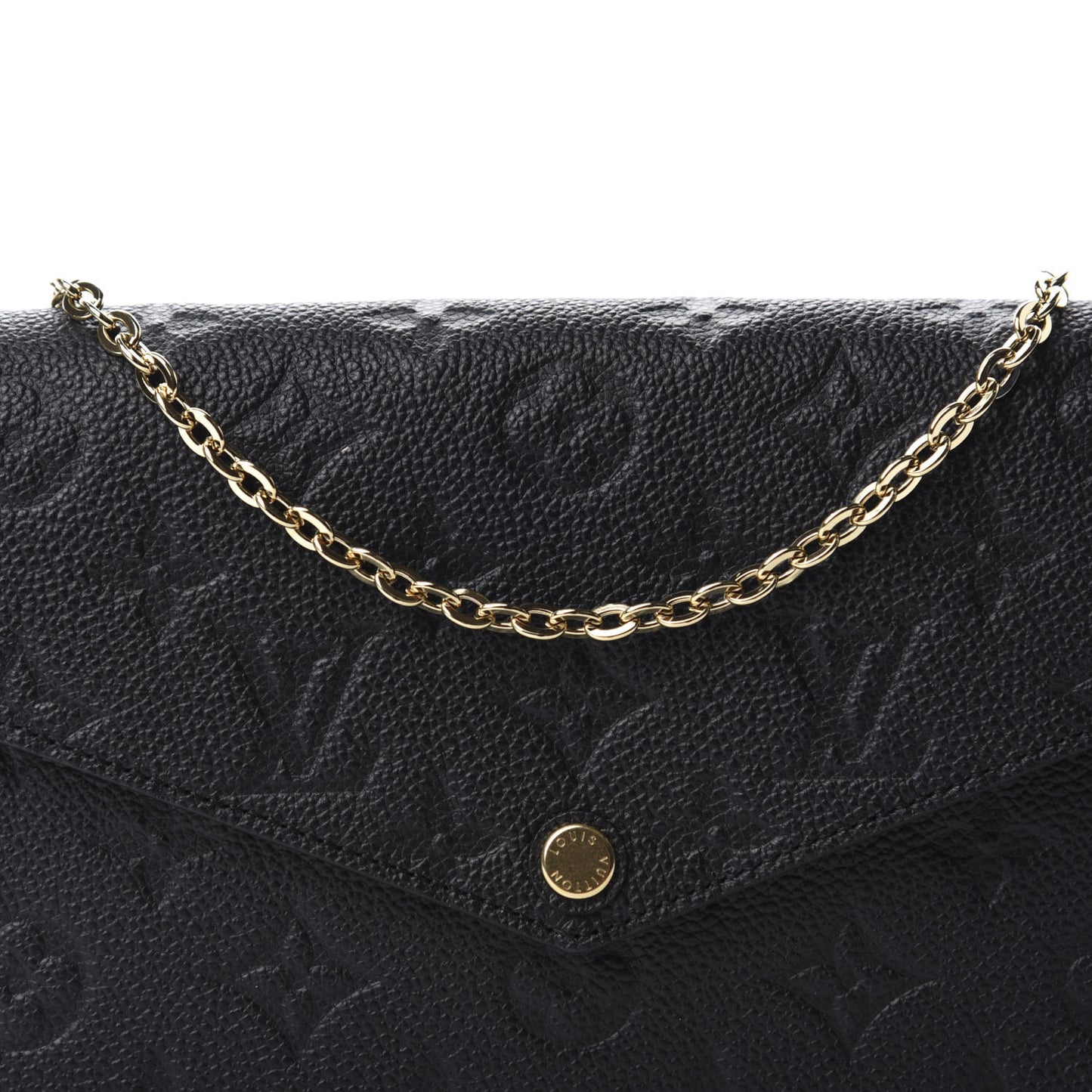 Empreinte Pochette Felicie Chain Wallet Black