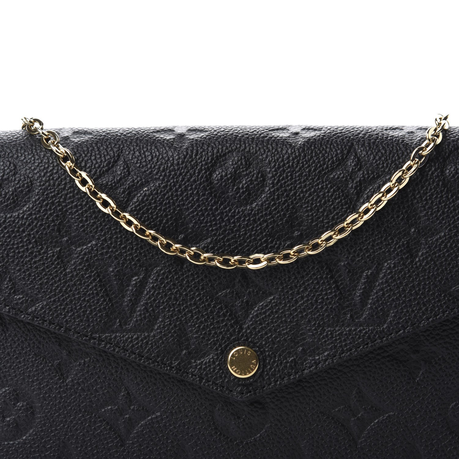 Louis Vuitton Empreinte Pochette Felicie Chain Wallet Black 11 of 11
