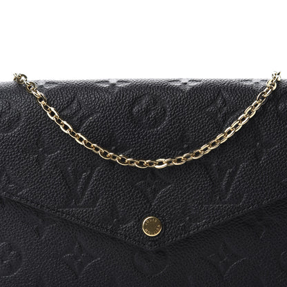 Louis Vuitton Empreinte Pochette Felicie Chain Wallet Black 11 of 11