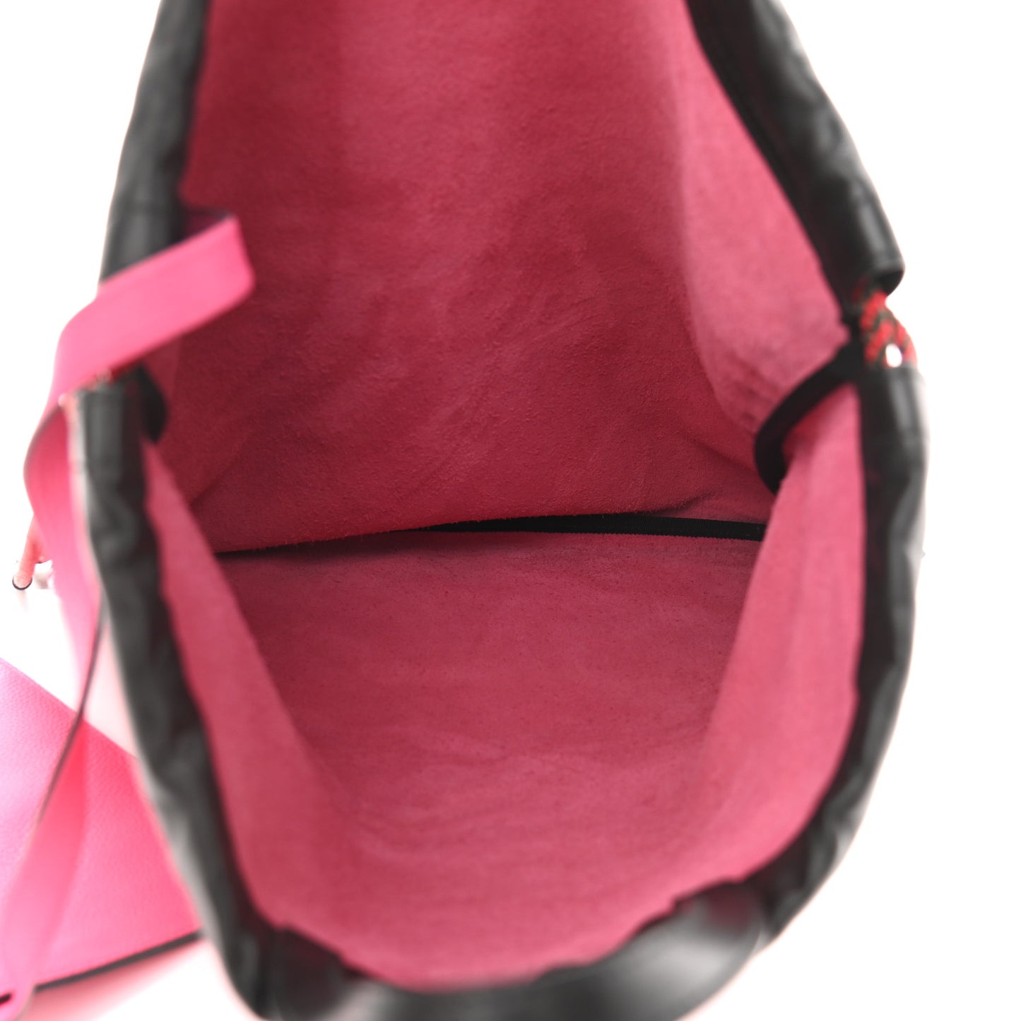 Grained Calfskin Logo Drawstring Backpack Box Pink Green Black