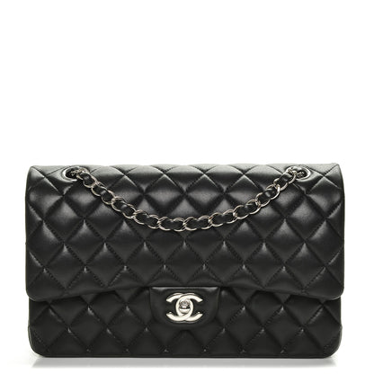Chanel Lambskin Quilted Medium Double Flap Black 1 of 7