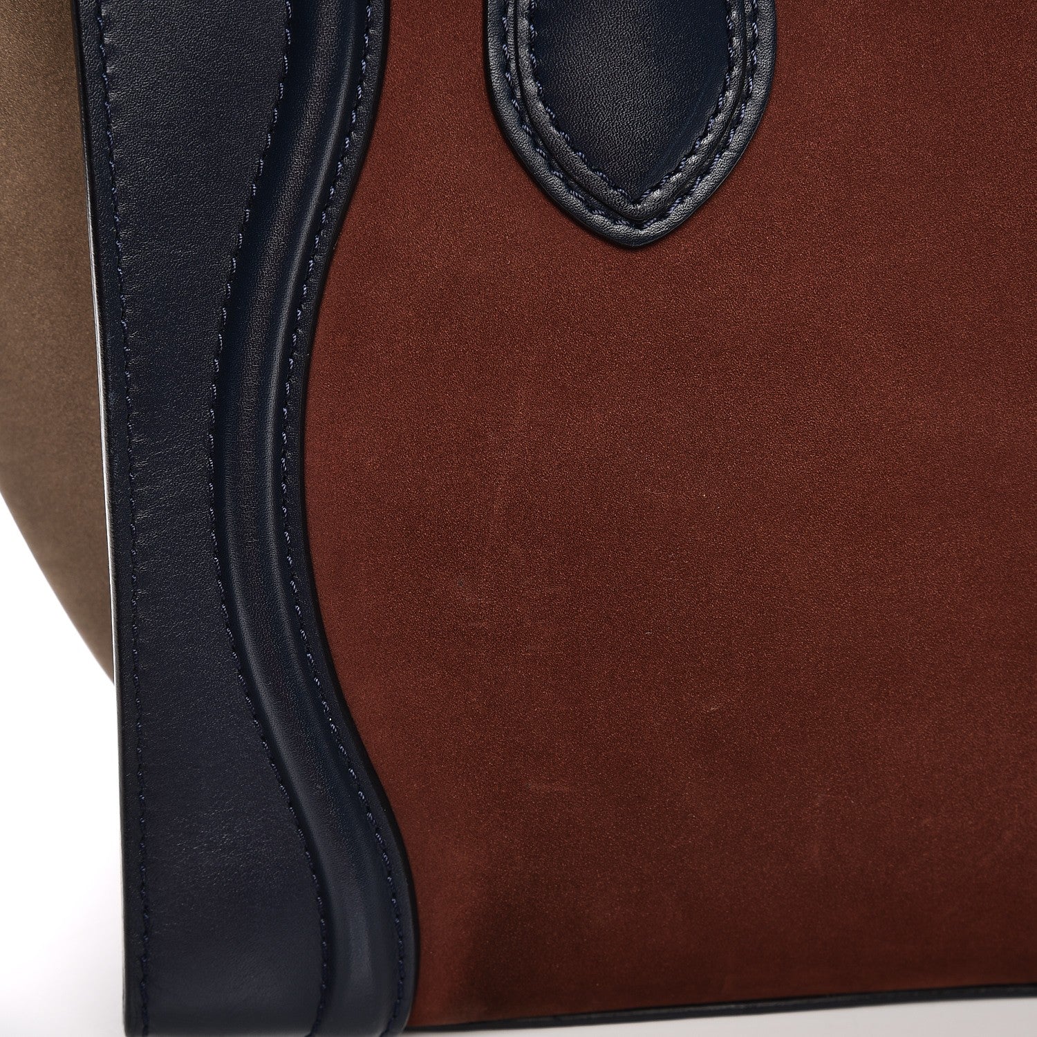 Celine Smooth Calfskin Nubuck Micro Tri-Color Luggage Marron 12 of 12