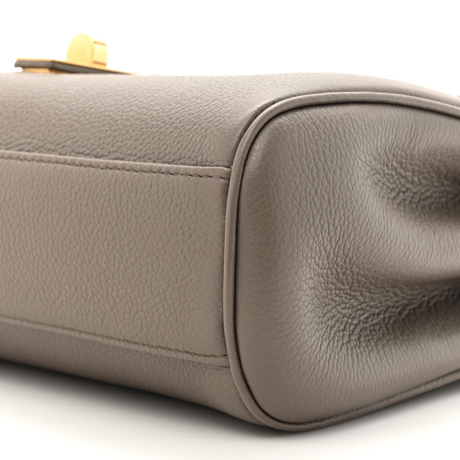 Celine Grained Calfskin Teen Soft 16 Shoulder Bag Taupe 8 of 10