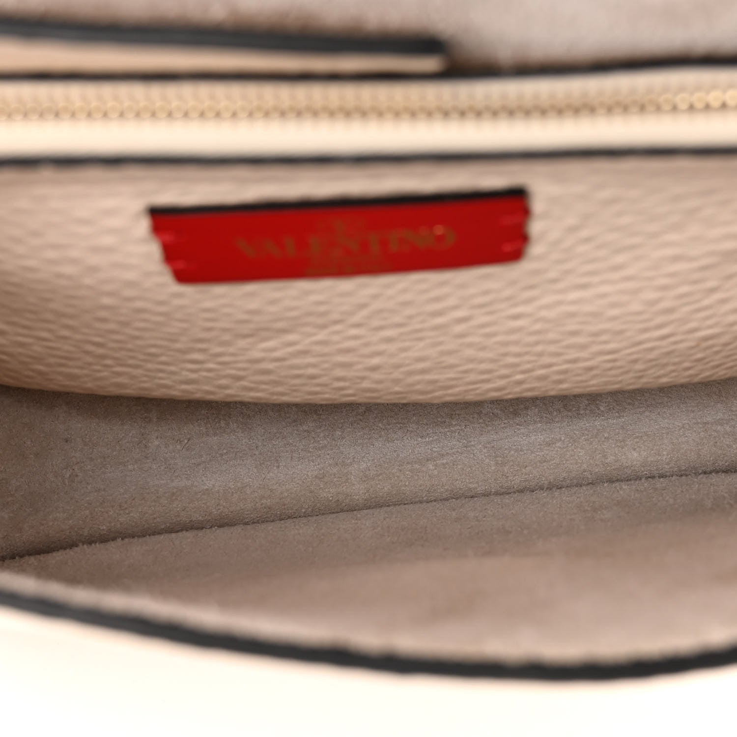 Valentino Garavani Grained Calfskin Small Rockstud Flap Crossbody Bag Light Ivory 5 of 12