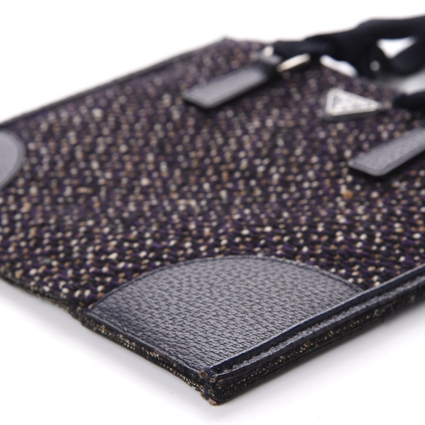 Stuoia Tweed Cinghiale Grosgrain Tote