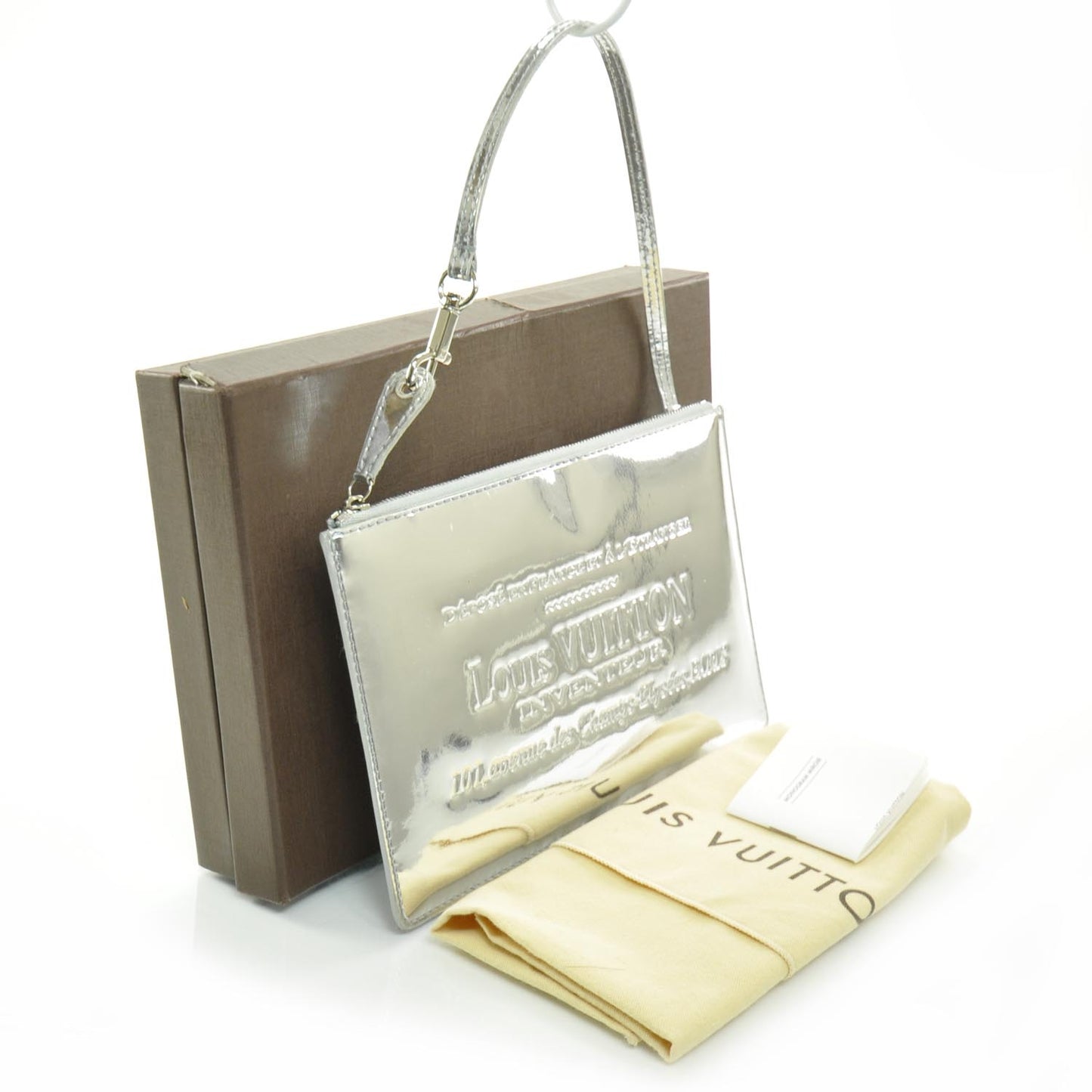 Monogram Miroir Inventeur Pochette Plat Silver