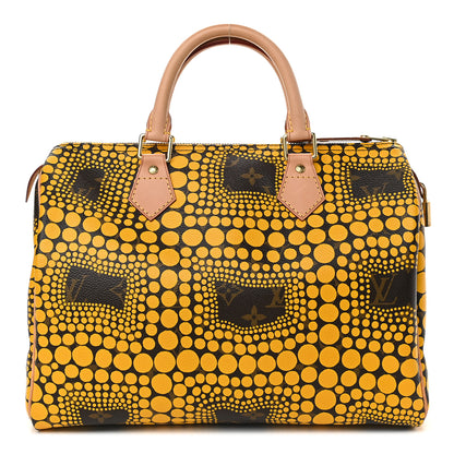Louis Vuitton Monogram Kusama Town Speedy 30 Yellow 1 of 8