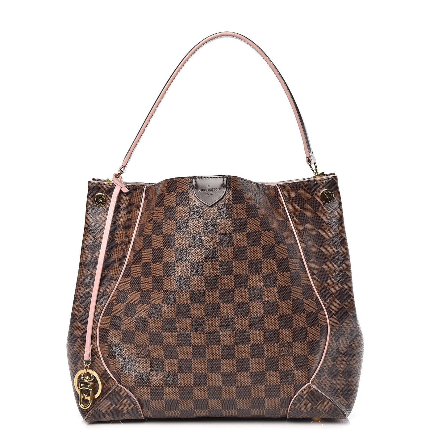 Damier Ebene Caissa Hobo Rose Ballerine