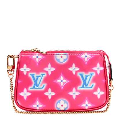 Louis Vuitton Vernis Valentine Mini Pochette Accessories Fuchsia Neon 1 of 10