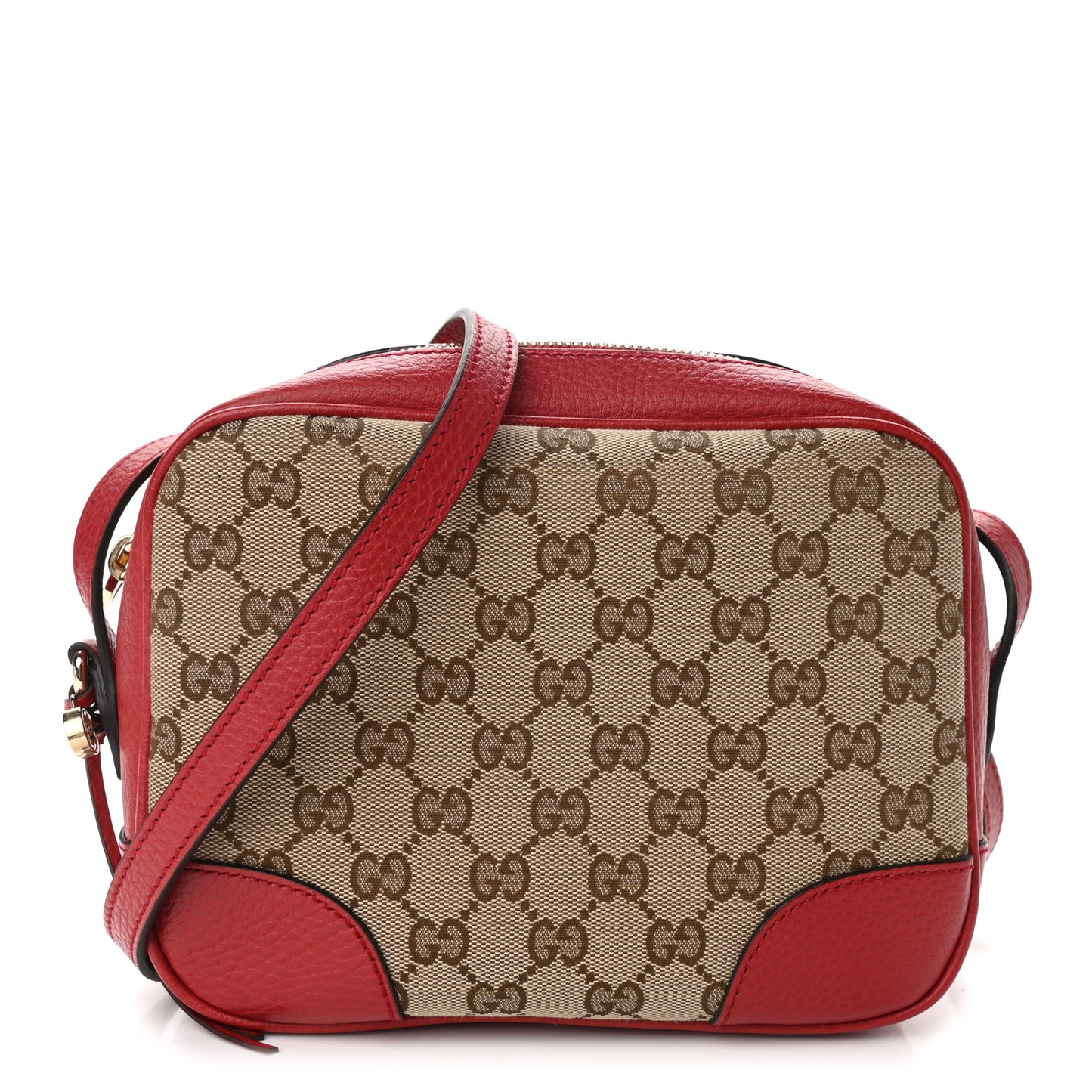 Monogram Mini Bree Messenger Bag Red